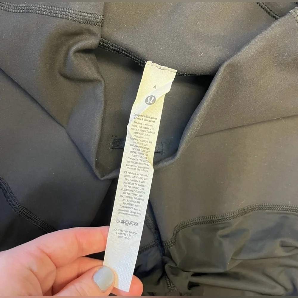 Lululemon Wunder Train Mesh High Rise Tight 25" - Sz 4 - Picture 2 of 5